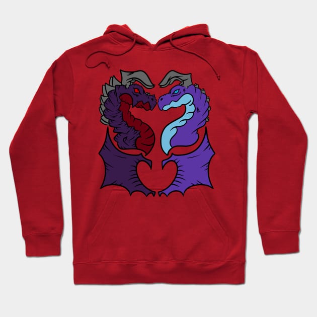 Dragons in Love Hoodie by SoraLorr